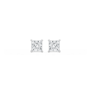 Princess Lab Grown Diamond Classic Four Prong Stud Earrings
