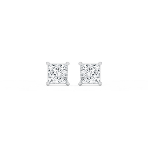 Princess Lab Grown Diamond Classic Four Prong Stud Earrings