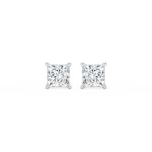 Princess Lab Grown Diamond Classic Four Prong Stud Earrings