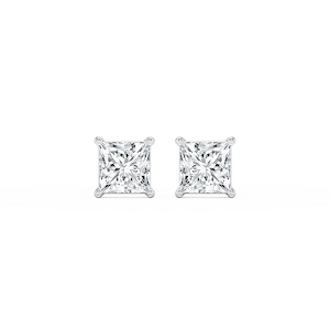 Princess Lab Grown Diamond Classic Four Prong Stud Earrings
