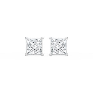 Princess Lab Grown Diamond Classic Four Prong Stud Earrings