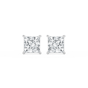 Princess Lab Grown Diamond Classic Four Prong Stud Earrings