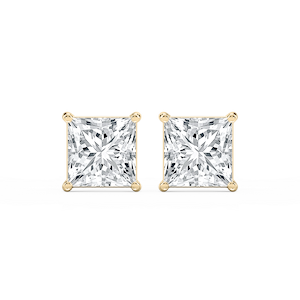 Princess Lab Grown Diamond Classic Four Prong Stud Earrings