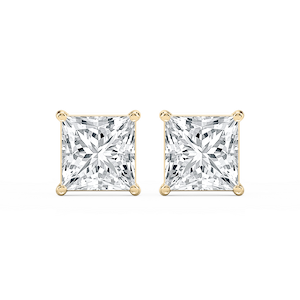 Princess Lab Grown Diamond Classic Four Prong Stud Earrings