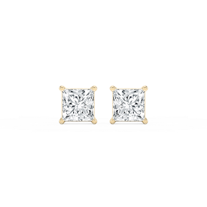 Princess Lab Grown Diamond Classic Four Prong Stud Earrings