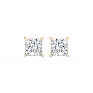Princess Lab Grown Diamond Classic Four Prong Stud Earrings