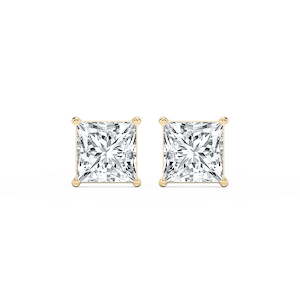 Princess Lab Grown Diamond Classic Four Prong Stud Earrings