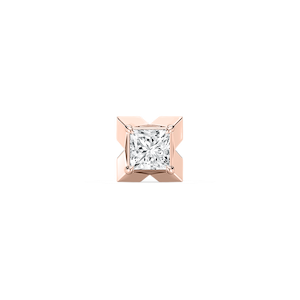 Princess Lab Grown Diamond X-Prong Single Stud Earring