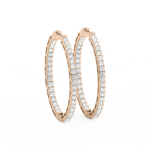 Princess Pavé Hoop Earrings