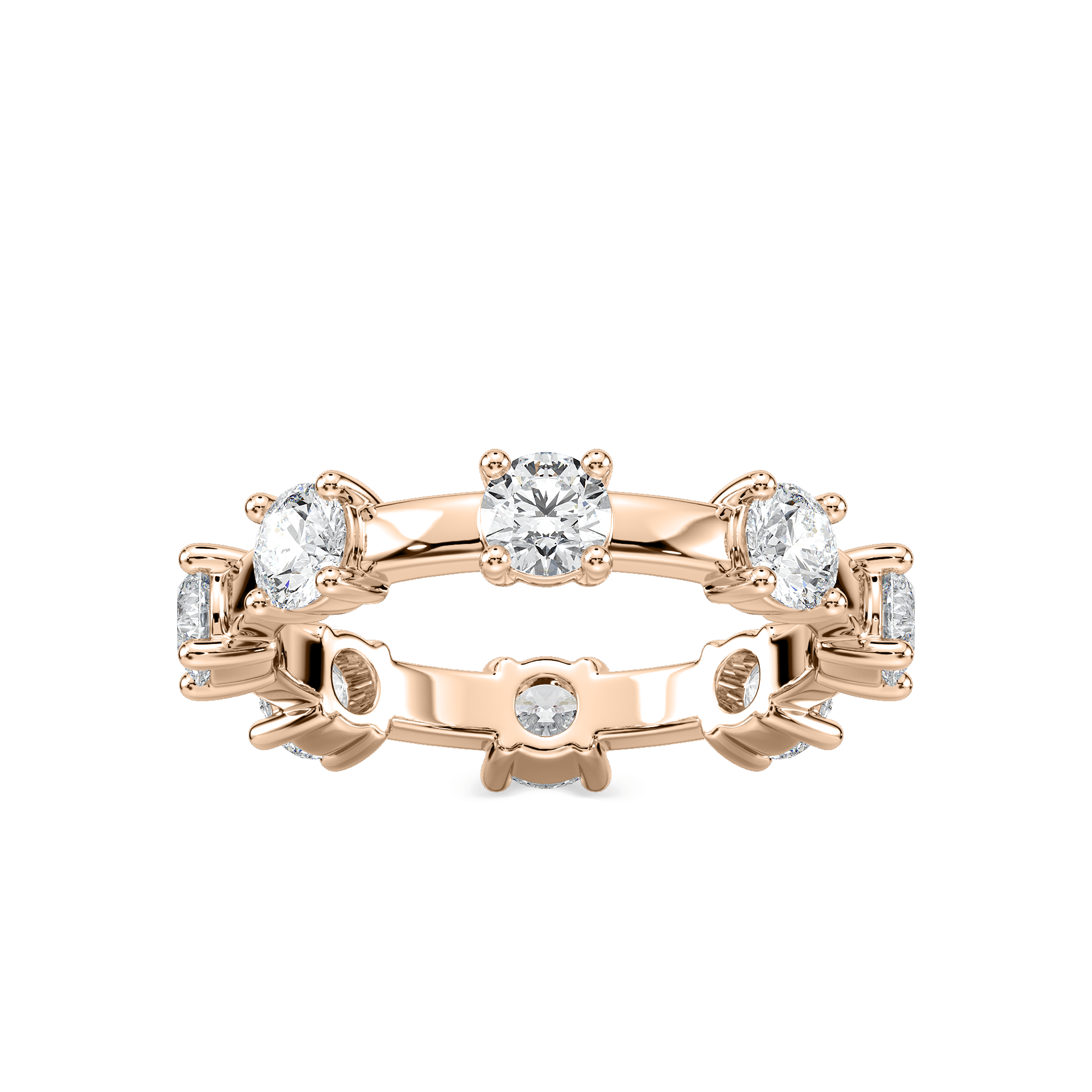 Prue 1 ⅞ ctw Round Lab Grown Diamond Station Eternity Band