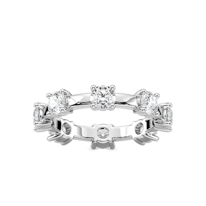 Prue 1 ⅞ ctw Round Lab Grown Diamond Station Eternity Band