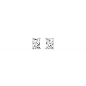Radiant Lab Grown Diamond Classic Four Prong Stud Earrings