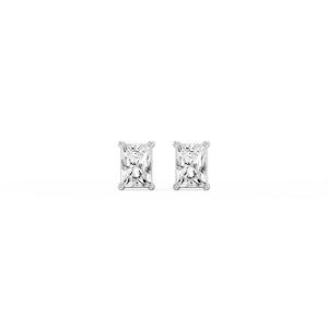Radiant Lab Grown Diamond Classic Four Prong Stud Earrings