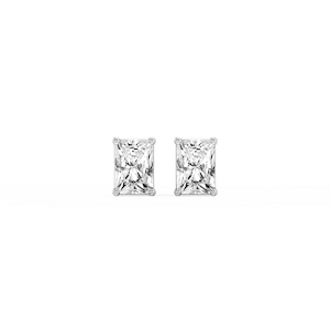 Radiant Lab Grown Diamond Classic Four Prong Stud Earrings