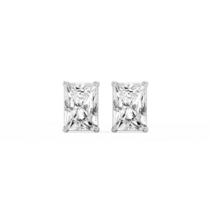 Radiant Lab Grown Diamond Classic Four Prong Stud Earrings