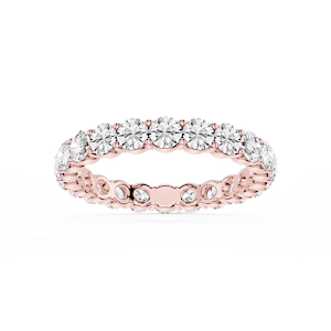 Rebecca Round Lab Grown Diamond Shared Prong Eternity Band
