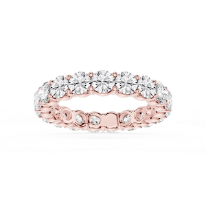 Rebecca Round Lab Grown Diamond Shared Prong Eternity Band