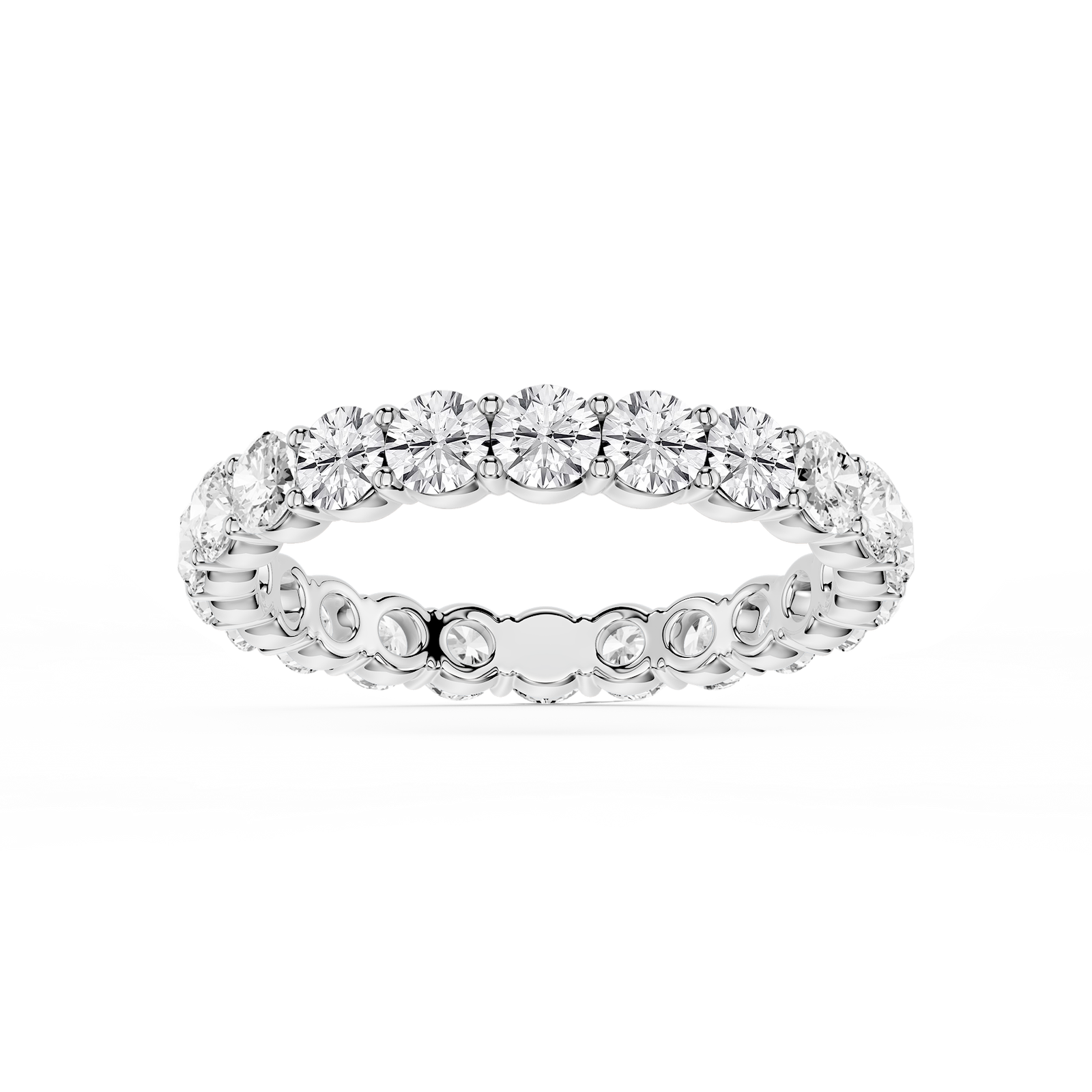 Rebecca Round Lab Grown Diamond Shared Prong Eternity Band