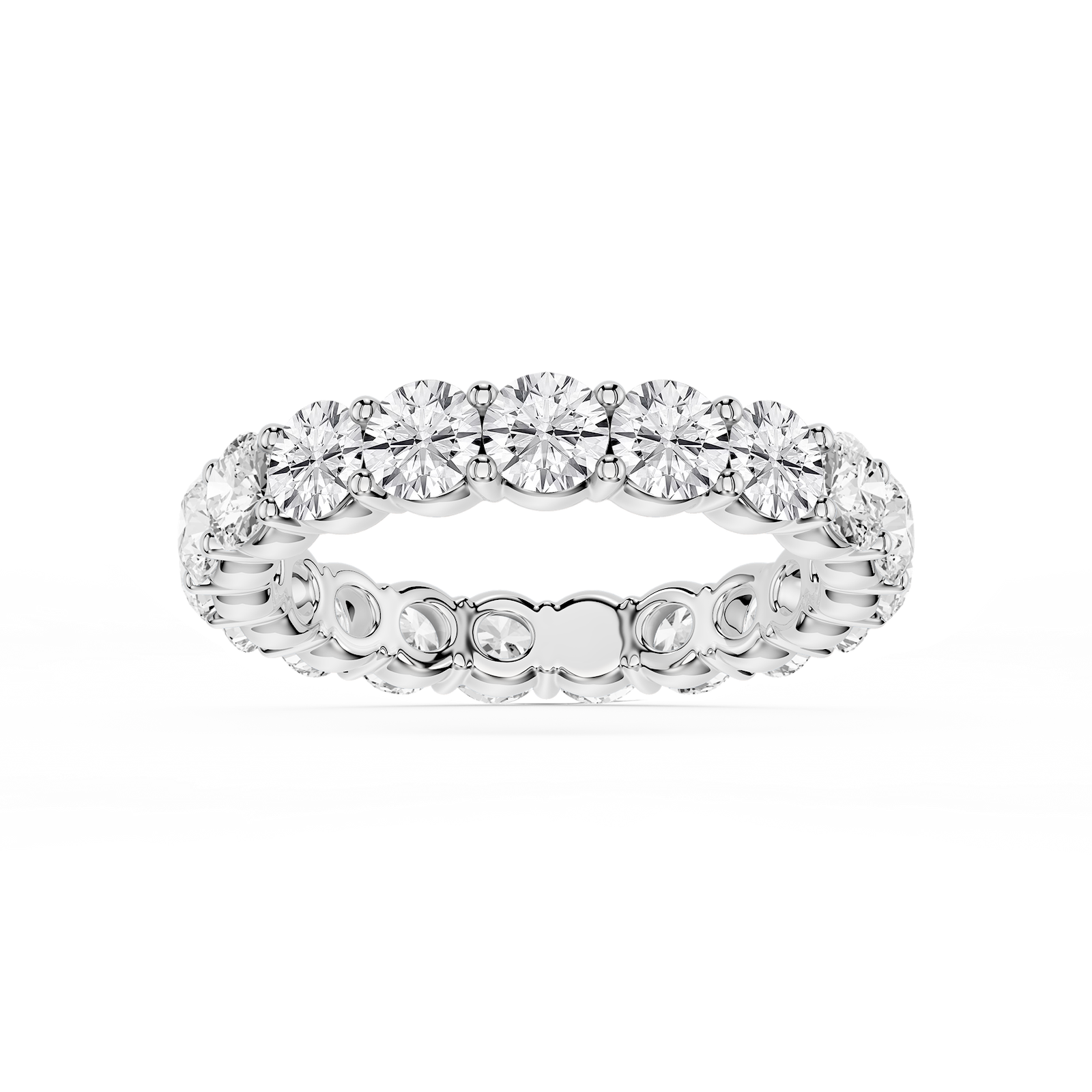 Rebecca Round Lab Grown Diamond Shared Prong Eternity Band