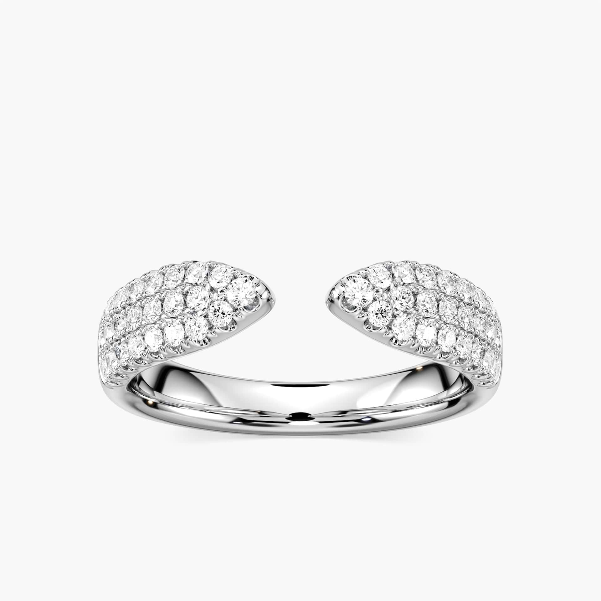 Rome Band with 0.5ctw in 14K White Gold