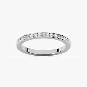 Margo 1/5 ctw Round Lab Grown Diamond Channel Set Wedding Band