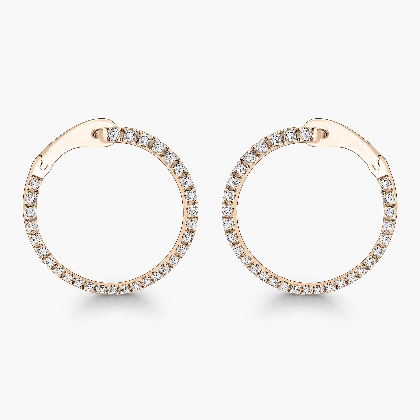 2/5 ctw Round Lab Grown Diamond Drop Earrings