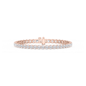 Round Lab Grown Diamond Petite Classic Rounded Four Prong Tennis Bracelet - 7 Inches