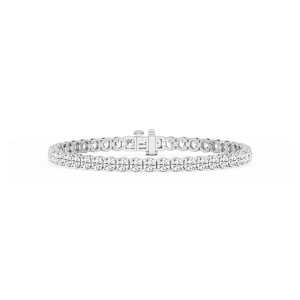 Round Lab Grown Diamond Petite Classic Rounded Four Prong Tennis Bracelet - 7 Inches