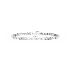 Round Lab Grown Diamond Petite Classic Rounded Four Prong Tennis Bracelet - 7 Inches