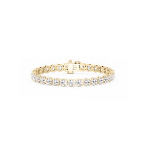 Round Lab Grown Diamond Petite Classic Rounded Four Prong Tennis Bracelet - 7 Inches