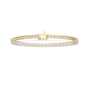 Round Lab Grown Diamond Petite Classic Rounded Four Prong Tennis Bracelet - 7 Inches