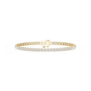 Round Lab Grown Diamond Petite Classic Rounded Four Prong Tennis Bracelet - 7 Inches