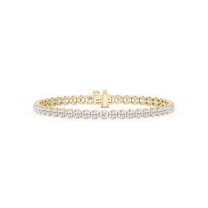 Round Lab Grown Diamond Petite Classic Rounded Four Prong Tennis Bracelet - 7 Inches