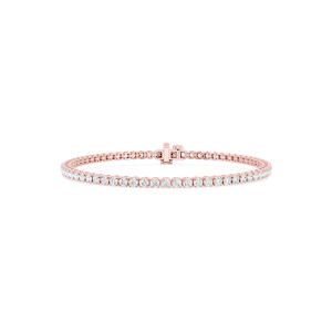 Round Lab Grown Diamond Petite Classic Rounded Four Prong Tennis Bracelet - 7 Inches