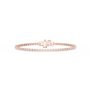 Round Lab Grown Diamond Classic Rounded Four Prong Tennis Bracelet - 7 Inches