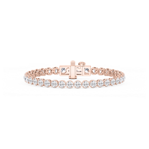 Round Lab Grown Diamond Classic Rounded Four Prong Tennis Bracelet - 7 Inches