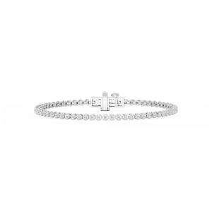 Round Lab Grown Diamond Classic Rounded Four Prong Tennis Bracelet - 7 Inches