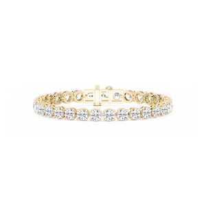 Round Lab Grown Diamond Classic Rounded Four Prong Tennis Bracelet - 7 Inches