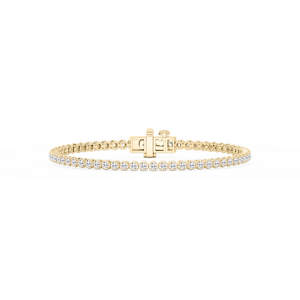 Round Lab Grown Diamond Classic Rounded Four Prong Tennis Bracelet - 7 Inches