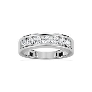 Antonella 1 ctw Round Lab Grown Diamond Seven Stone Channel Anniversary Band