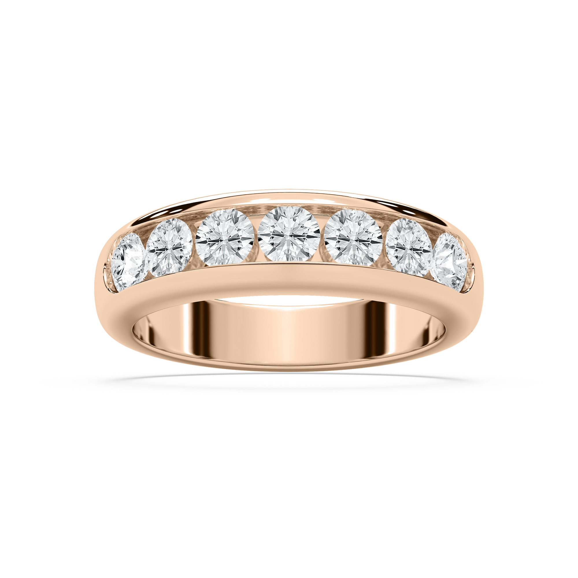 Joshua 1 ⅔ ctw Round Lab Grown Diamond 4.35mm Channel Mens Wedding Band