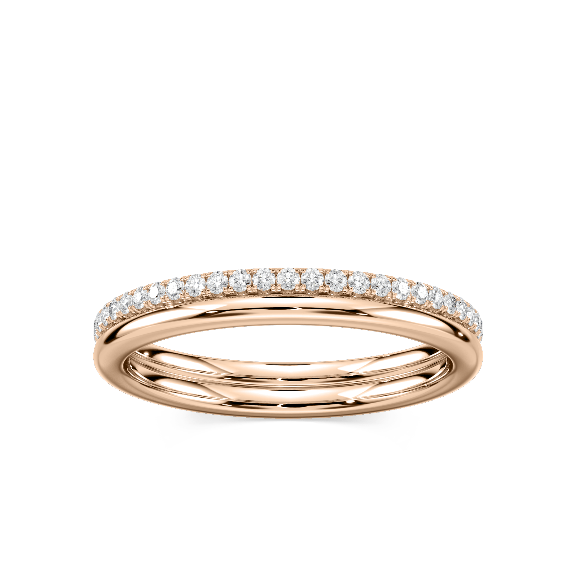 Solice 1/3 ctw Round Lab Grown Diamond Double Row Eternity Band