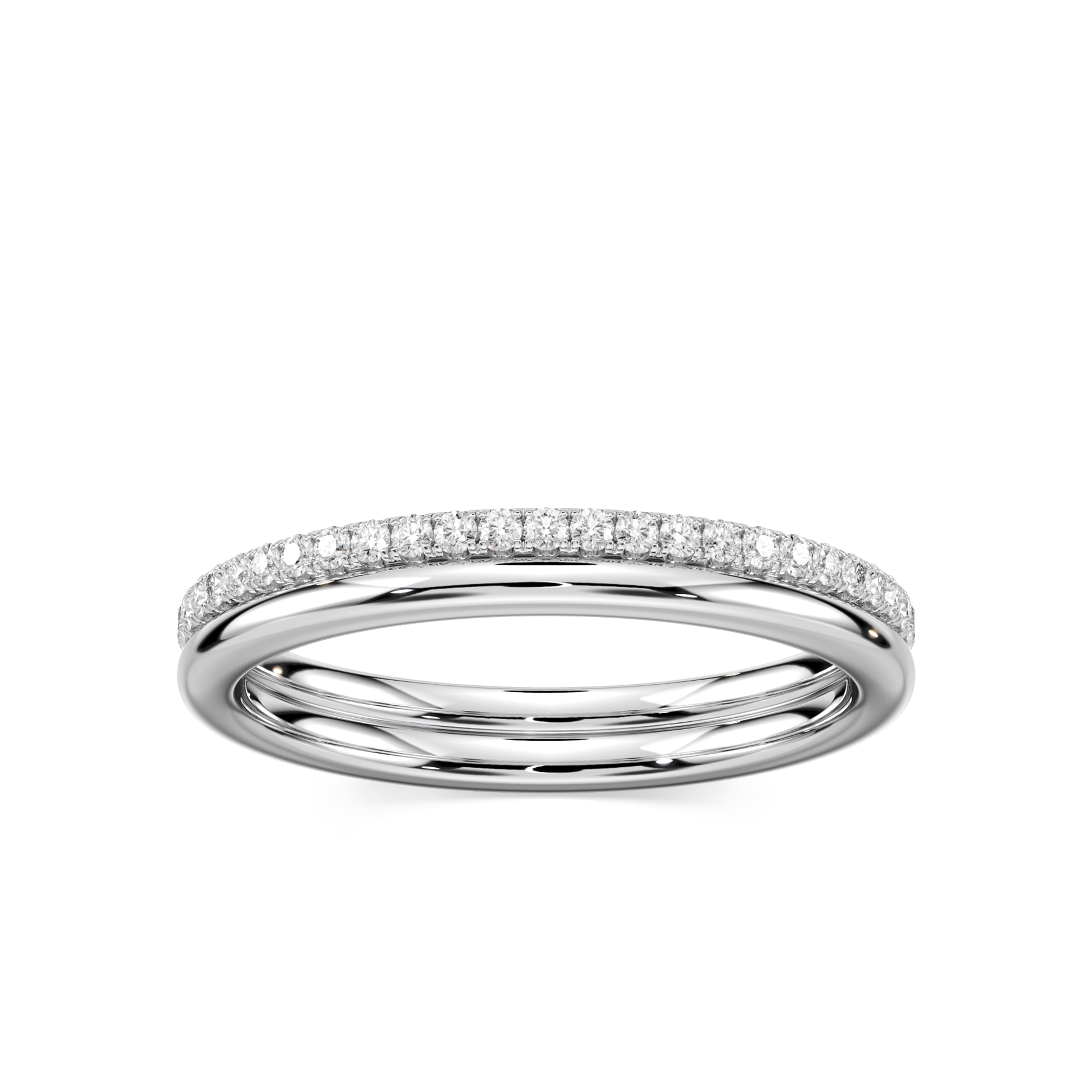 Solice 1/3 ctw Round Lab Grown Diamond Double Row Eternity Band