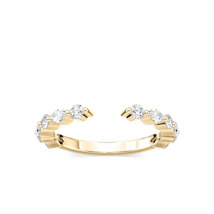 Sonnet 1/4 ctw Marquise and Round Lab Grown Diamond Open Wedding Band