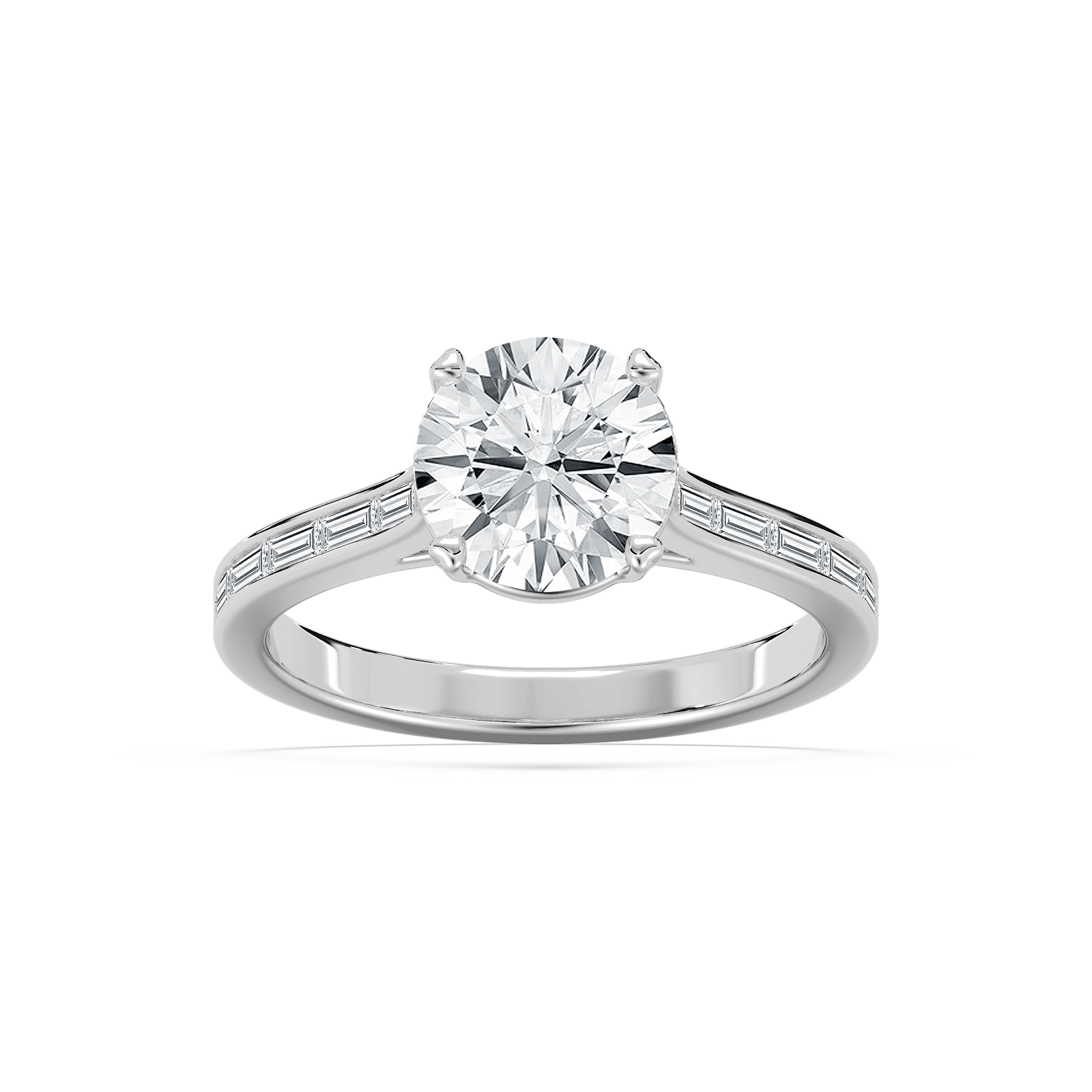 Sophie Round Engagement Ring in Rose Gold