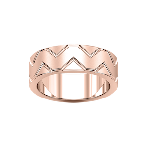 Storm 7.00mm Geometric Grooves Plain Metal Band