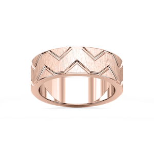 Storm 7.00mm Geometric Grooves Plain Metal Band