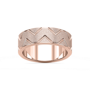 Storm 7.00mm Geometric Grooves Plain Metal Band