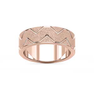 Storm 7.00mm Geometric Grooves Plain Metal Band