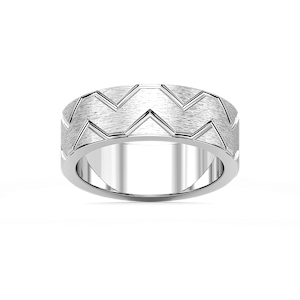 Storm 7.00mm Geometric Grooves Plain Metal Band